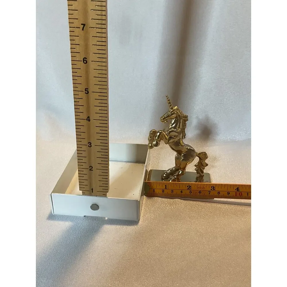 Vintage 1982 London Pewter Gold Plated Unicorn Signed H Ghazarian 3692A